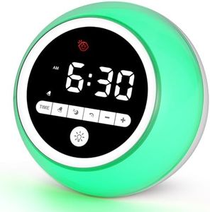 BUTTING Kids Alarm Clock, Ok to Wake Clock with Night Lights, Nap Timer, Sleep Training Clock for Toddlers, Child