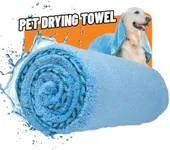 Furrocious Super Absorbent, Ultra Soft Microfiber Pet Towel for Drying & Grooming Dogs, Cats & More by Chemical Guys, Blue (25 inches x 36 inches) PCS1996 - Pet Blanket, Pet Bed Topper