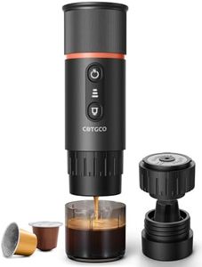 COTGCO Portable Espresso Coffee Maker, Travel Coffee Maker for Camping, 20 Bar Self‑Heating Rechargeable with USB-C, with NS Capsule for Car/Travel/Camping