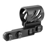 Feyachi mlok Offset Flashlight Ring Mount for Mlok Rail System - 2 Mounting Inserts Included fits 27mm 25.4mm 20mm Diameter Flashlight