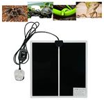 FIPASEN Reptile Heating Mat, Reptile Heating Pad with Temperature Adjustment for Reptiles Tortoise Snakes Lizard Gecko Hermit Crab Turtle Amphibians - Removable Terrarium Heat Mats(14W, 11x11 inches)