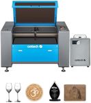 OMTech 100W CO2 Laser Engraver with Water Chiller, 24x40 Inch Laser Engraving Cutting Etching Machine with Autofocus Autolift 2 Way Pass Air Assist, Industrial Laser Cutter for Wood Glass Acrylic More