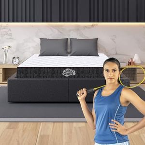 Centuary Mattresses Sleepables 8-Inch Queen Size Hybrid Zero Partner Disturbance Copper Gel Memory Foam Roll Pack Pocket Spring Mattress (72x60x8)