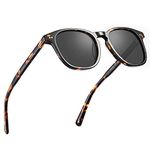 CARFIA Polarised Sunglasses Mens 100% UV Protection Square Street Style Driving Fishing
