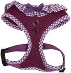 Puppia Vivien Dog Harness Over-The-Head All Season Cute No Pull No Choke Walking Training Adjustable for Small Dog, Purple, X-Small