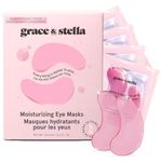 grace & stella Award Winning Under Eye Mask - (24 Pairs, Pink) Reduce Dark Circles, Puffy Eyes, Undereye Bags, Wrinkles - Gel Under Eye Patches, Self Care