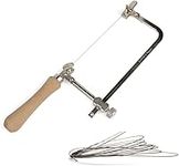 YDROWN Coping Saw Steel Frame with 0.5mm Diamond Wire Hand Saw for Jade Marble Granite Metal Glass Ceramic