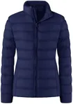 ZSHOW Women's Packable Winter Coat Lightweight Warm Quilted Puffer Jacket (Navy,M)
