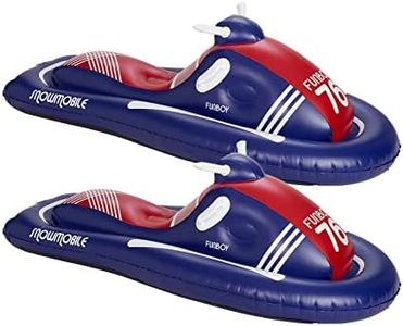 FUNBOY Winter Fun Inflatable Snowmobile, Two Pack, Retro Two Pack