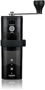 HARIO MSGS-2-B Smart G PRO Coffee Grinder, 0.8 oz (24 g), Transparent Black, Stainless Steel Blade, Disassemblable, Compact