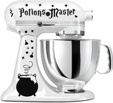 Decals for Potions Master Wizard Cauldron - Vinyl Decals for Kitchaid Stand Mixer, Witches Wicca Mage Alchemy Stickers for Harry Magic Kitchen, Electric Kettle, Coffee Maker, Toaster, Blender