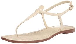 Sam Edelman Women's Gigi Flat Sandal, Porcelain, 7.5