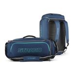 STRABO Camper 2-In-1 Convertible Duffel Bag Plus Backpack, 55 Liter Capacity - Navy Blue