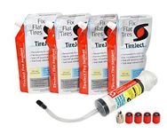 TireJect Off-Road 5-in-1 Flat Tire Protection Kit with Sealant Injector (80oz X-Large ATV/SxS Kit)