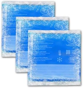 IEA Medical Kühlkompressen Kalt Warm 3er Set | Kühlpack&Kühlpads 13x14cm – flexibel, mikrowellengeeignet, auslaufsicher | Knie, Rücken, Schulter, Prellungen&Sportverletzungen | Kältetherapie BPA-frei