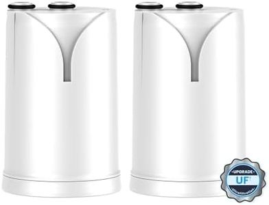 GLACIER FRESH Ultrafiltrations wasserfilter GF-67-UF Kompatibel mit Brita® On Tap® V, Brita® On Tap® Pro V-MF Wasserfiltersystem, Reduziert Chlor, Schwermetalle, PFAS (2 Stück)