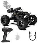 Sky Tech® Rock Crawler Car with Smoke Offroader Rc Car High Speed 5 Functions 1:16 RC Car with Smoke Fog Styled Climbing Monster Truck Rechargeable Remote Control Car for Kids 【Colors as Per Stock】