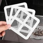 Cord Sink Stopper (20 Pcs) Disposable Shower Cover Hair Catcher Shower Drain Mesh Stickers, Bathroom, Laundry, Bathtub, Kitchen Sower Drain Floor Sinks Dusting Wand for Sugar (Silver)