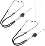 Osilly 2PCS Car Mechanic Stethoscope Engine Stethoscope, Stainless Steel Automotive Mechanics Cylinder Stethoscope, Vehicle Diagnostic Hearing Tool, Universal for SUV Truck RV Motorcycle