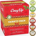 CozyUp Variety Tea Sampler Pack for Keurig K-Cup Brewers, Multiple Flavors (Green Tea, Black Tea, Jasmine, Earl Grey, Oolong Green Tea, English Breakfast)