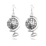 MALOYANVE Microscope Dangle Earrings for Women Girls Unique Silver Plated DNA Double Earrings Scientist Gifts Biology Chemistry Teacher Gift Science Nerd Jewelry Gifts, Zinc, unknow