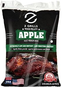 Z GRILLS Wood Pellets for Smoker Grill and BBQ, 100% All-Natural Hardwood Apple Pellet, 20lbs