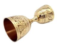 Akanksha Arts - Made of Top-Notch Brass, in Gold Finish - 30/60 ml Jigger Peg Measurer Inaugural Heavy Discount