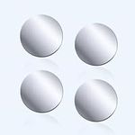 Ultra Thin Metal Disc, Phone Magnet Sticker, Mount for All Magnet Phone Holder for Car Pack of 4 Rounds (Silver)