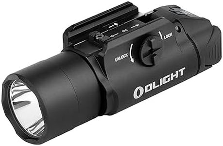 OLIGHT PL Turbo Weaponlight, 800-Lumen 515 Meters Long-Range Tactical Flashlight, 66,300 High Candela Compact Rail-Mounted light with Strobe Function and Rail Locating Keys, Fits Picatinny and GL Rail