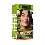 INDUS VALLEY Damage Free Natural Gel Hair Colour for Women Ammonia & PPD Free Organic Hair Colour with 100% Grey Coverage, Long Lasting Conditioning Hair Color Dark Brown 3.00-220 ml