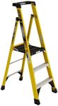 Werner, PD7303, Podium Stepladder, 3 Ft, Fiberglass, 375 Lb Yellow