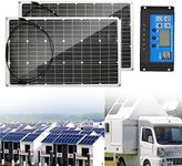 400 Watts Mono Solar Panel, 22.8% High Efficiency Module Monocrystalline Flexible Solar Panel Work for RV Camping Home Boat Marine Off-Grid,800W