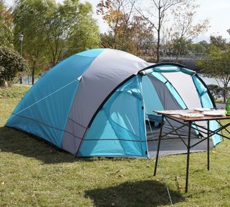 Portal 4-Man Dome Tent with Porch – Waterproof Camping Shelter, Sewn-In Groundsheet