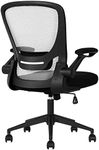 BestOffice Home Office Chair Ergonomic Desk Chair Mesh Computer Chair Swivel Rolling Executive Task Chair with Lumbar Support Arms Mid Back Adjustable Chair (Grey)