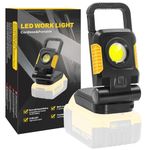 SYLSTAR Cordless Work Light for Dewalt 18V Li-ion Battery, 25W Portable LED Work Light with 3 Light Modes and Upgraded Low Voltage Protection (Battery Not Included)