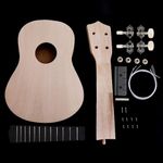 OriGlam 21 Inch DIY Ukulele Kit, Make Your Own Ukulele DIY Kit, Soprano Hawaii Ukulele Kit, Ukulele Hawaii Guitar Handwork Kit with Installation Tools for Friends, Family, Amateur