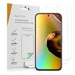 kwmobile Screen Protectors Compatible with Google Pixel 8a Screen Protector - 3x Ultra-Clear Transparent Phone Films