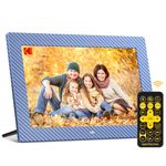 KODAK Digital Photo Frame - 10.1 Inch HD IPS Screen Digital Picture Frame - Remote Control Electronic Photo Frame Support Video/Background Music/Auto-Rotate/Image Preview/Calendar/Clock/USB/SD Card