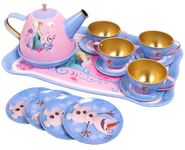 Toyshine 14 Pcs Stainless Steel Kitchen Set Tea Party Kitchen Set Toy for Girls Boys - Model A