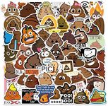 60Pcs Funny Poop Stickers, Vinyl Wa