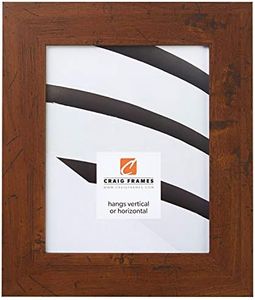 Craig Frames 74004 11 by 14-Inch Picture Frame, Smooth Wrap Finish, 2-Inch Wide, Dark Brown Rustic Pine