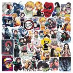 CodersParadise Pack of 50 Demon Anime Aesthetic Vinyl Stickers for Laptop, Journal, Bike Helmet, Diary, Guitar, Mobile Case - Waterproof Multicolor Sticker - 3 Inches for Metal, Glass, Wooden, Plastic