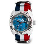 VOSTOK | Scuba Dude Amphibian Automatic Self-Winding Russian Diver Wrist Watch | WR 200m | Fashion | Business | Casual Men's Watches | Model 710059, tricolor, Diver