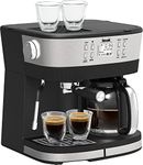 Bella Pro Series - Combo 19-Bar Espresso and 10-Cup Drip Coffee Maker - Stainless Steel (Refurbished)