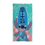 Character World Official Disney Lilo and Stitch Kids Towel | Super Soft Feel, Legendary Surf Design | Perfect The Home, Bath, Beach & Swimming Pool | One Size 70cm x 140cm | 100% Cotton