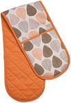 Premier Housewares Leaf Double Oven Glove - Orange