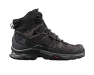 Salomon mens QUEST 4 GTX Backpacking Boot, Magnet/Black/Quarry, 7.5 US