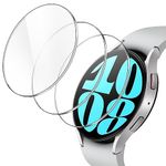 JETech Screen Protector for Samsung Galaxy Watch 6 44mm, Tempered Glass Anti-Scratch, HD Clear, 3 Pack