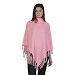 Ewools Woman's Cape Jacket Baby Pink L