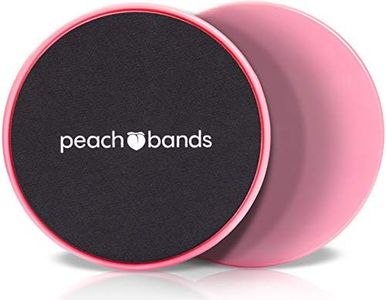 Peach Bands Core Sliders Fitness - Dual Sided Exercise Discs for Abs and Core